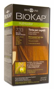 Biokap - Permanent HAIR Colors Delicato 7.33 Golden Blonde Wheat
