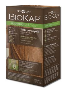 Biokap - Permanent HAIR Colors Delicato+ 7.33 Golden Blonde Wheat