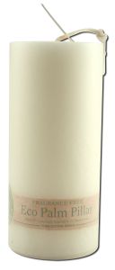 Aloha Bay Palm Wax CANDLEs - Ecopalm Unscented Pillar 2.25 in x 5 in White