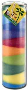 Aloha Bay Palm Wax CANDLEs - Coconut Wax Rainbow Rainbow Luau Light 16 oz