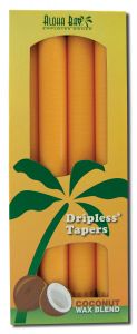 Aloha Bay Palm Wax CANDLEs - Palm Taper 9in Unscented Orange