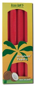 Aloha Bay Palm Wax CANDLEs - Palm Taper 9in Unscented Red