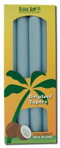 Aloha Bay Palm Wax CANDLEs - Palm Taper 9in Unscented Light Blue