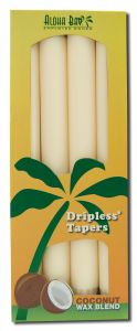 Aloha Bay Palm Wax CANDLEs - Palm Taper 9in Unscented Ivory