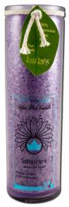 Aloha Bay Palm Wax CANDLEs - Chakra Jars Sahasrara (Violet) Unscented 16 oz