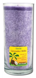 Aloha Bay Palm Wax CANDLEs - Coconut Wax Essential Oil Aloha Jar Lavender Hills 11 oz