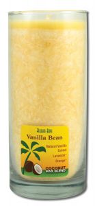 Aloha Bay Palm Wax CANDLEs - Coconut Wax Essential Oil Aloha Jar Vanilla Bean Cream 11 oz