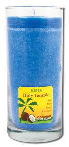 Aloha Bay Palm Wax CANDLEs - Coconut Wax Essential Oil Aloha Jar Holy Temple Royal Blue 11 oz