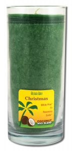 Aloha Bay Palm Wax Candles - Coconut Wax Essential Oil Aloha Jar CHRISTMAS Green 11 oz