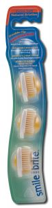 SmilE BritE ToothbrushEs - REplacEablE HEad ToothbrushEs Natural DoublE Tip REplacEmEnt HEad (3) Nat