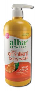 Alba Botanica - Very Emollient Body Washes Island CITRUs 32 oz