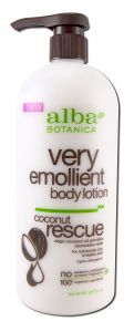 Alba Botanica - Very Emollient Body LOTION Coconut Rescue 32 oz