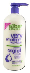 Alba Botanica - Very Emollient Body LOTION Unscented 32 oz
