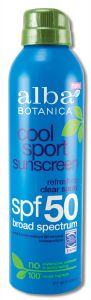 Alba Botanica - Sun Care Products Cool Sport Clear Spray SUNSCREEN SPF 50 6 oz