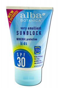 Alba Botanica - Sun CARE Products Mineral Kids Sunblock SPF30 4oz