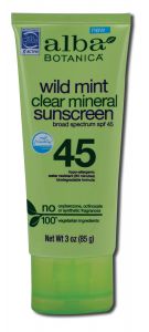 Alba Botanica - Sun CARE Products Mint Mineral SPF 45 3 oz