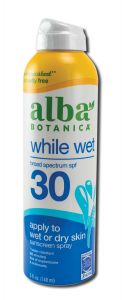 Alba Botanica - Sun Care Products While Wet SPF30 SUNSCREEN Spray 5 oz