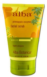 Alba Botanica - Hawaiian Skin Care Pineapple Enzyme Facial SCRUB 4 oz