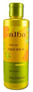 Alba Botanica - Hawaiian Spa Treatments Kukui Nut Organic BODY OIL 8.5 oz