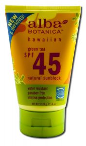 Alba Botanica - Hawaiian Sun Care Green Tea SPF 30+ SUNSCREEN 4 oz