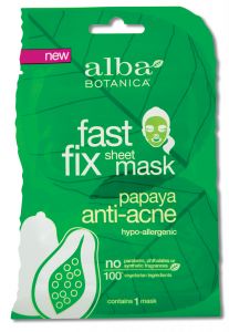 Alba Botanica - Fast Fix Papaya Anti-Acne Fast Fix SHEET Mask