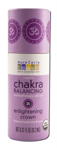 Aura Cacia - Organic Aromatherapy Chakra Balancing Roll-ons Enlightening Crown .31 oz