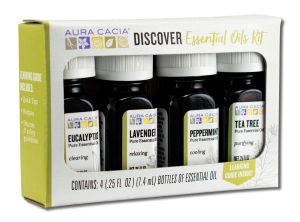 Aura Cacia - Essential Oils Essential Oil Discovery Kit 4 pc