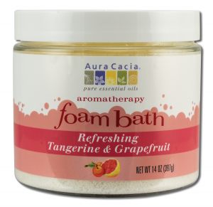 Aura Cacia - Foaming Bath Tangerine Grapefruit 14 oz