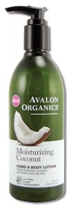 Avalon Organic Botanicals - Therapeutic Hand & Body LOTION Moisturizing Coconut 12 oz