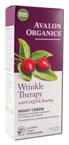 Avalon Organic Botanicals - Wrinkle Therapy with CoQ10 and Rosehip CoQ10 Wrinkle Defense Night Cream