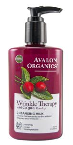 Avalon Organic Botanicals - Wrinkle Therapy with CoQ10 and Rosehip Facial Cleansing Milk 8.5 oz