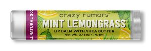 Crazy Rumors - Lip Balm Mint Lemongrass .15 oz