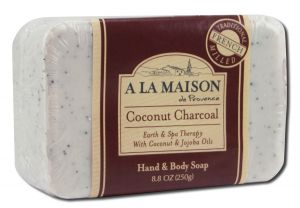 A La Maison - Earth & Spa Therapy Coconut Charcoal Bar SOAP 8.8 oz