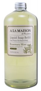 A La Maison - Liquid SOAP Refill Rosemary Mint 33.8 oz