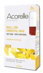Acorelle - HAIR Removal Oriental Wax Roll On with Ylang Ylang 3.4 oz