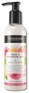 Tisserand - Bath & Body Collection Rose and Geranium Leaf Body LOTION 6.6 oz