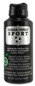 Herban Cowboy - DeoDorant Dry Spray SPORT 2.8 oz