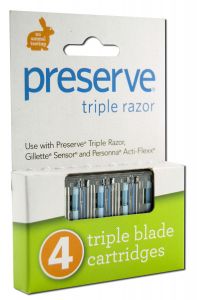 Preserve - Shaving Products RAZOR Triple Blades 4 pk