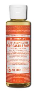 Dr Bronners - Liquid Castile Soap Tea Tree 4 oz