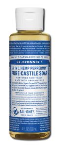 Dr Bronners - Liquid Castile Soap Peppermint 4 oz