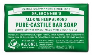 Dr Bronners - Organic Bar SOAPs Pure Castile Almond 5 oz