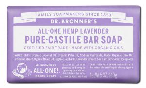 Dr Bronners - Organic Bar SOAPs Pure Castile Lavender 5 oz