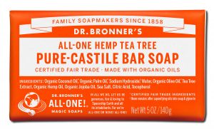 Dr Bronners - Organic Bar SOAPs Pure Castile Tea Tree 5 oz