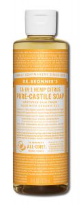 Dr Bronners - Liquid Castile SOAP Citrus Orange 8 oz