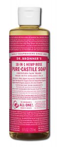 Dr Bronners - Liquid Castile SOAP Rose 8 oz