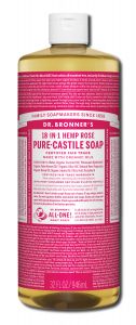 Dr Bronners - Liquid Castile SOAP Rose 32 oz