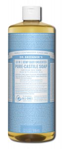 Dr Bronners - Liquid Castile Soap Baby Unscented 32 oz