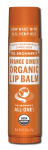 Dr Bronners - Organic Lip Balms Orange Ginger-each