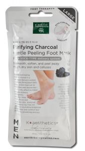 EArth TherApeutiCs - ChArCoAl TreAtments & ACCessories ChArCoAl Peeling Foot MAsk 1 PAir