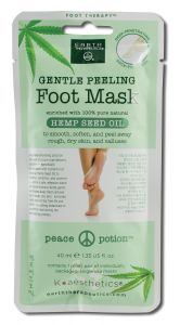 Earth Therapeutics - Foot & Pumice Products Hemp Seed Oil Peeling Foot Mask 1.35 oz